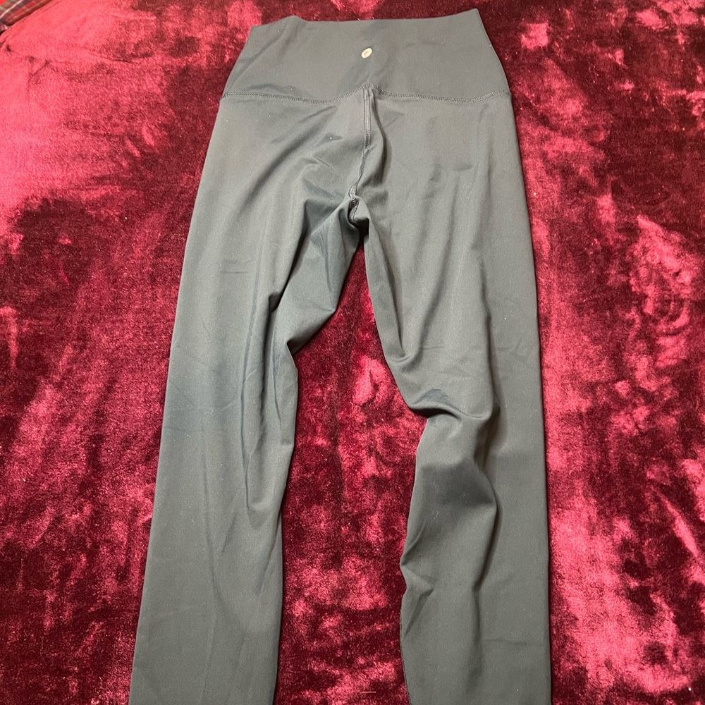 Black cold gear high waist fleece lined leggings